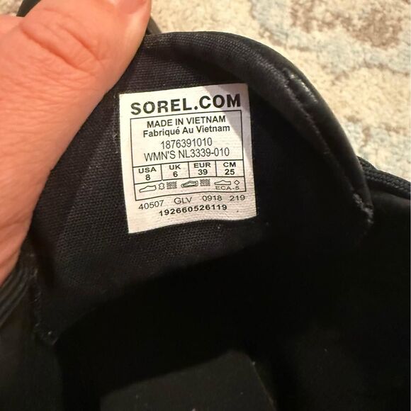 Sorel Harlow Waterproof Leather Lace-up Ankle Booties Size 8 - Picture 9 of 9